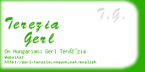 terezia gerl business card
